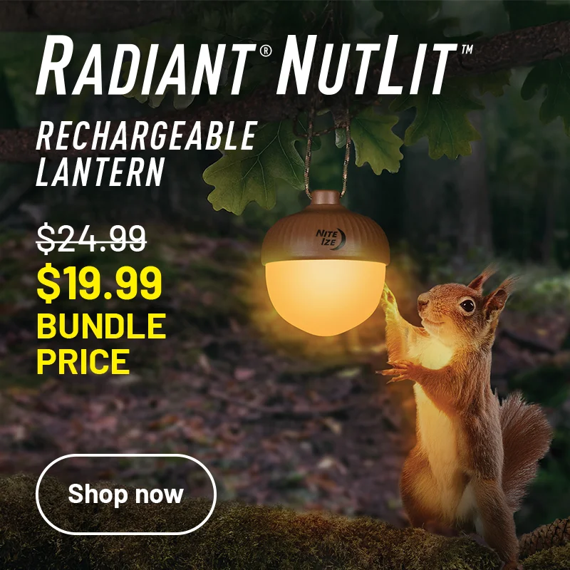 Radiant™ NutLit™ Rechargeable Lantern | $19.99 BUNDLE PRICE