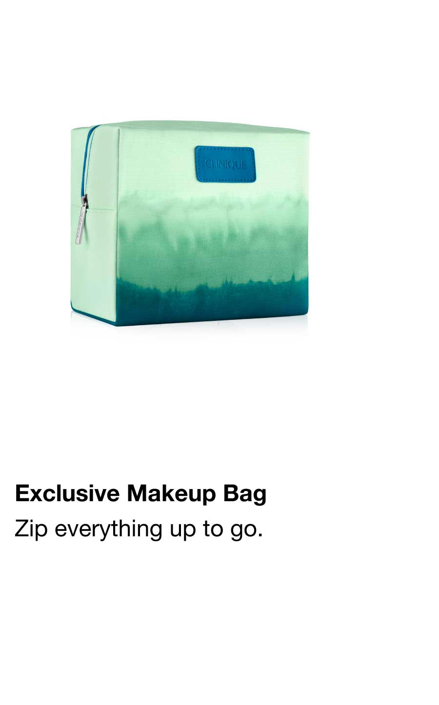 Exclusive Makeup Bag | Zip everything up to go.