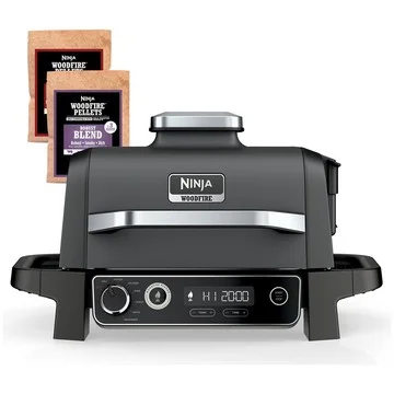 Ninja Woodfire 7-in-1 Electric Outdoor Smoker & AirFry Grill with Griddle