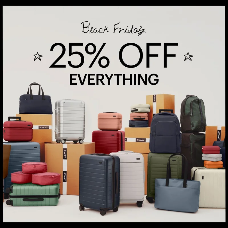 Black Friday, 25% Off Everything