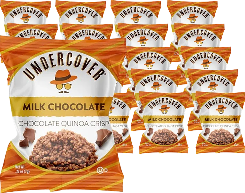 Image of Undercover Milk Chocolate Quinoa Crisps (20 pack)