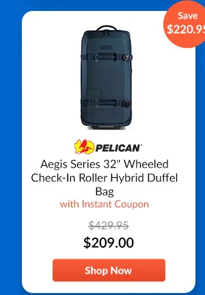 Pelican Aegis Series 32inches Wheeled Check-In Roller Hybrid Duffel Bag, Indigo Blue
