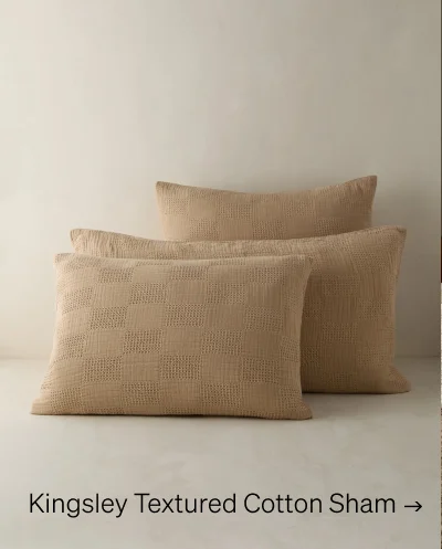 Shop Kingsley Textured Cotton Sham