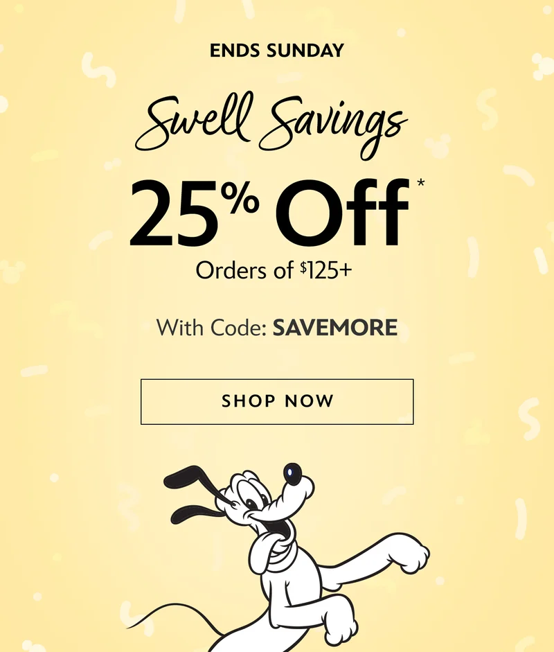 25 off orders of $125 | Shop Now