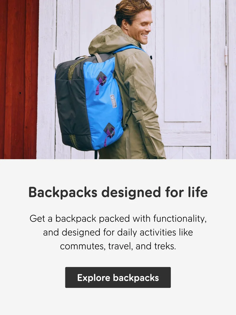 Explore backpacks