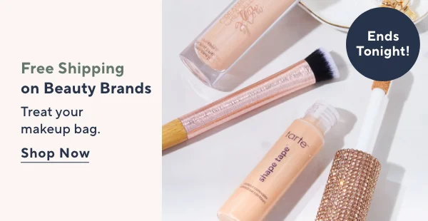 Free Shipping on Beauty Brands