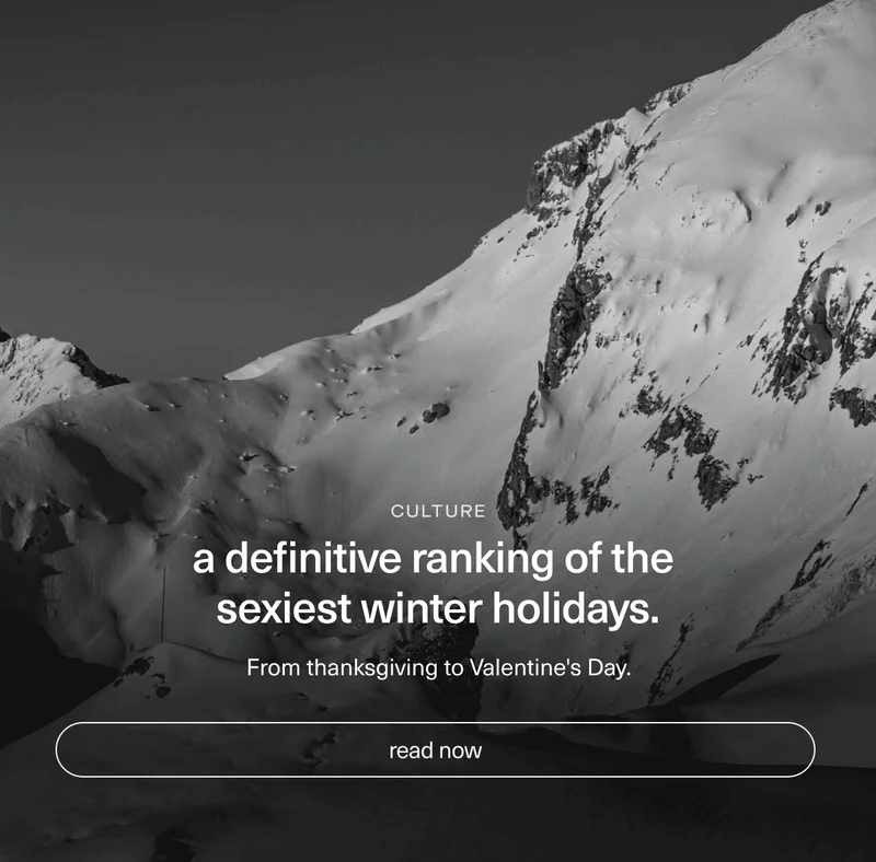 A definitive ranking of the sexiest winter holidays.