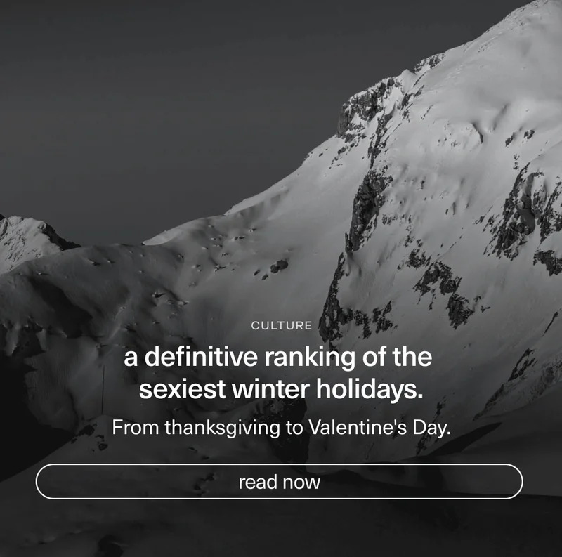 A definitive ranking of the sexiest winter holidays.