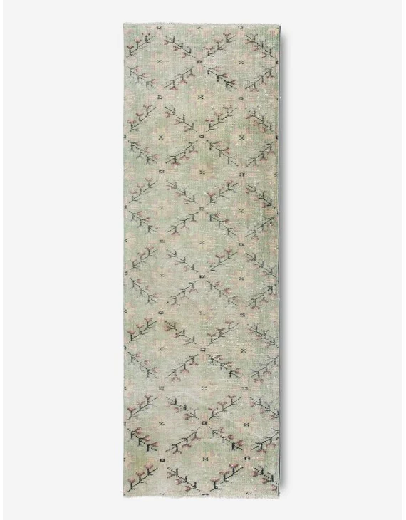 Vintage Turkish Hand-Knotted Wool Runner Rug No. 230, 2'4" x 7'1"