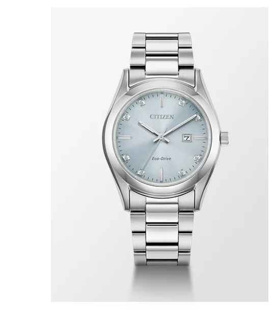 Sport Luxury Light Blue Dial Stainless Steel Bracelet EW2700-54L