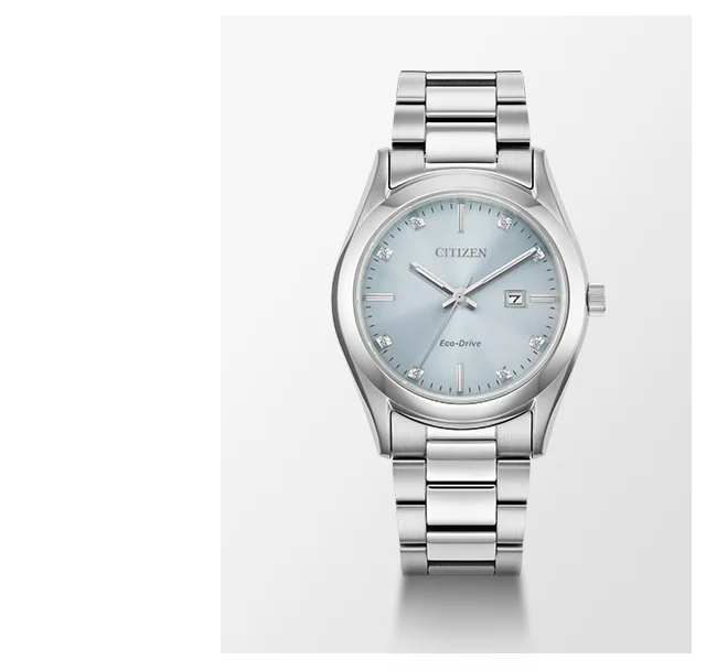 Sport Luxury Light Blue Dial Stainless Steel Bracelet EW2700-54L