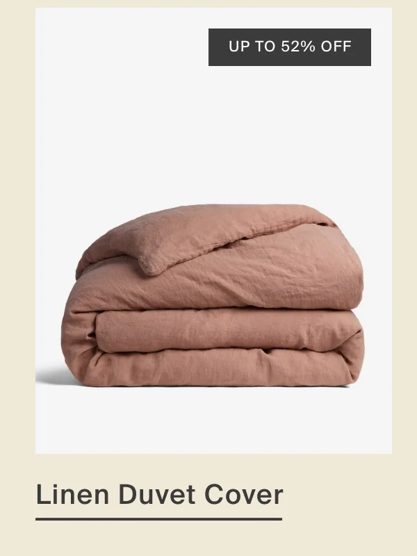 Linen Duvet Cover in Clay