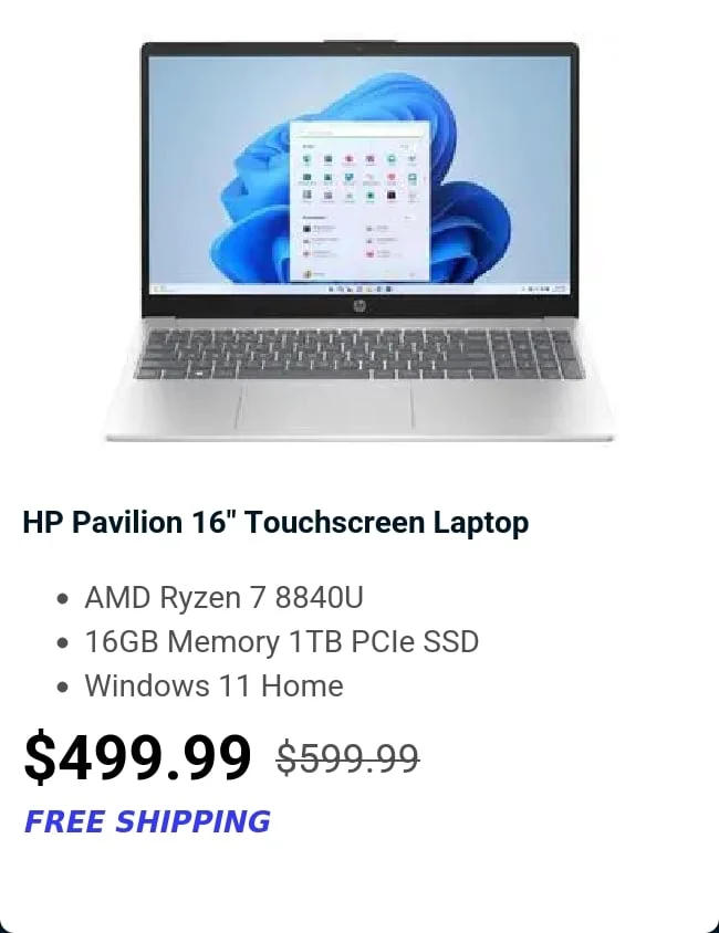 HP Pavilion 16