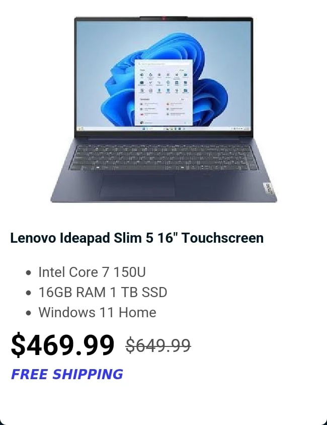 Lenovo Ideapad Slim 5 16