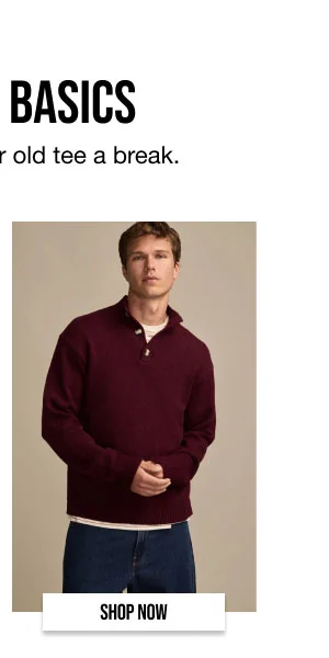 Mock Neck Henley Sweater Shop Now