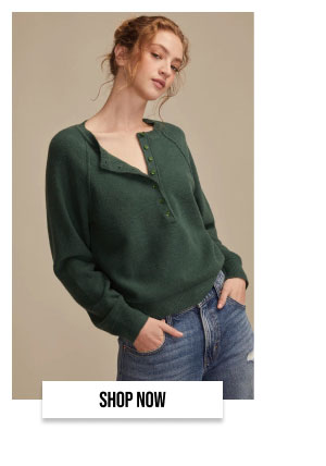 Relaxed Henley Sweater Shop Now