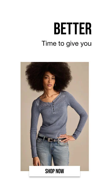 Lace Yoke Henley Shop Now