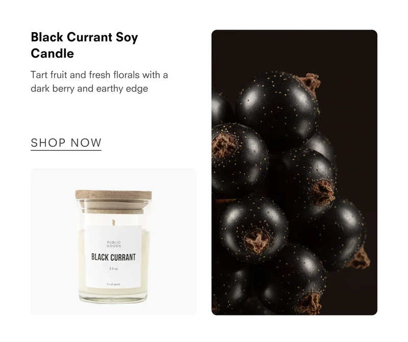 Black Currant Soy Candle