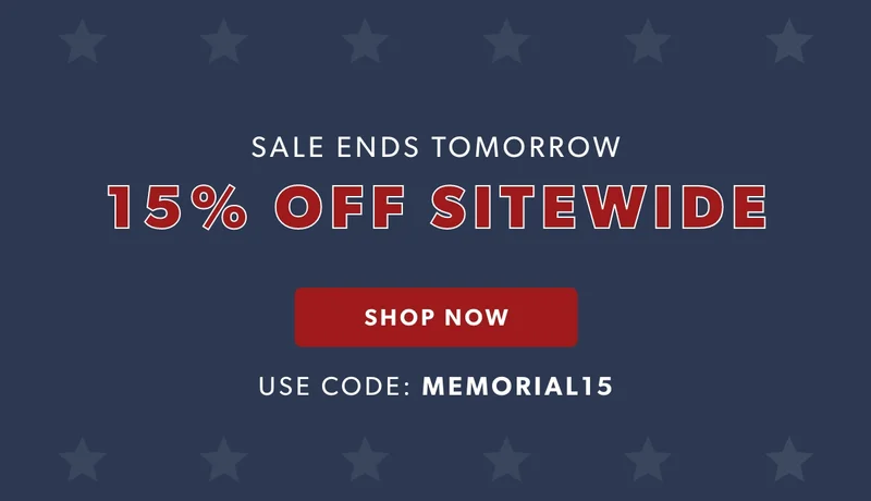 SITEWIDE Memorial Day Sale! 🇺🇸 Take extra 35% off everything with coupon discount code.