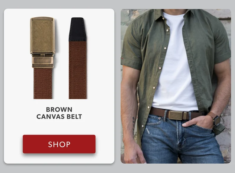 Shop Brown Canvas Belt