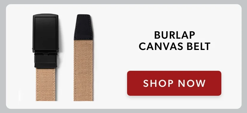 Burlap Canvas Belt Burlap Canvas Belt