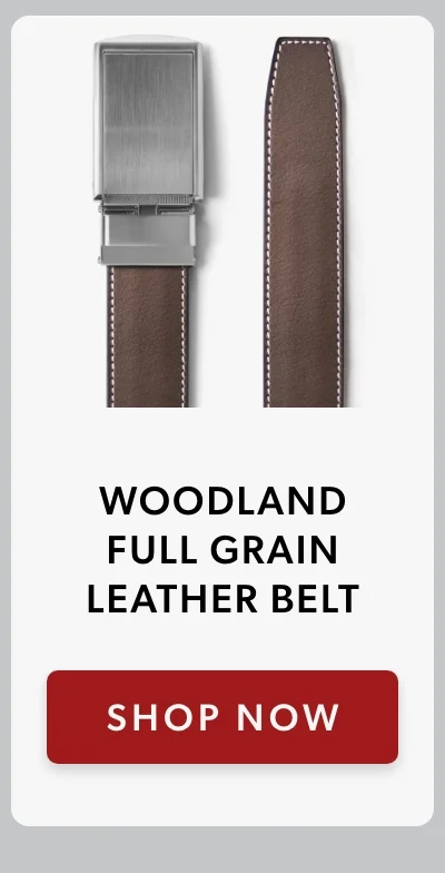 Woodland Full Grain Leather Belt