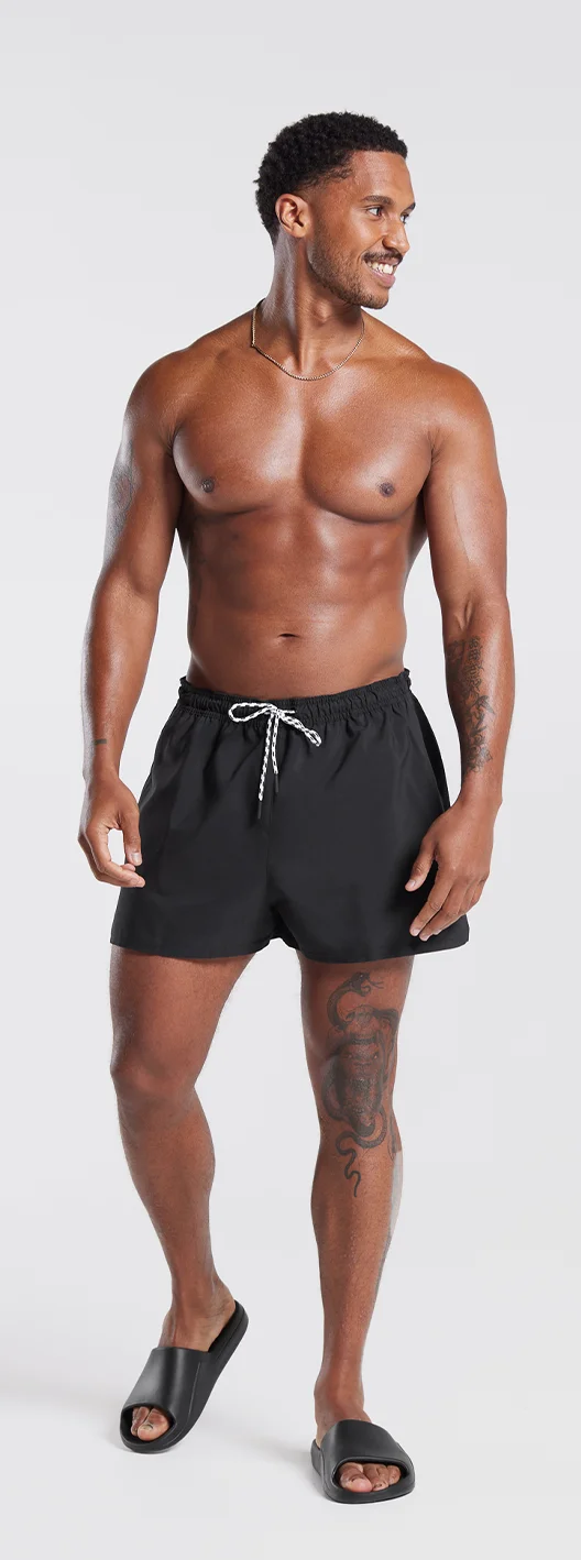 3'' SLIM SHORTS - BLACK.