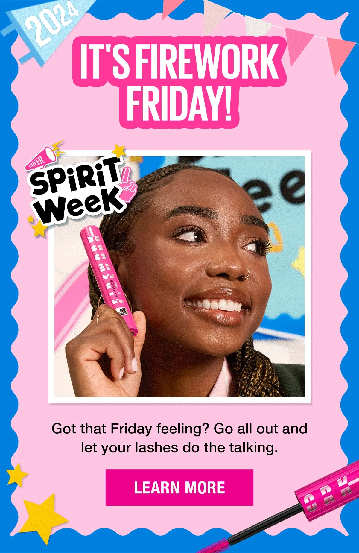It's Firework Friday! Got that Friday feeling? Go all out and let your lashes do the talking?