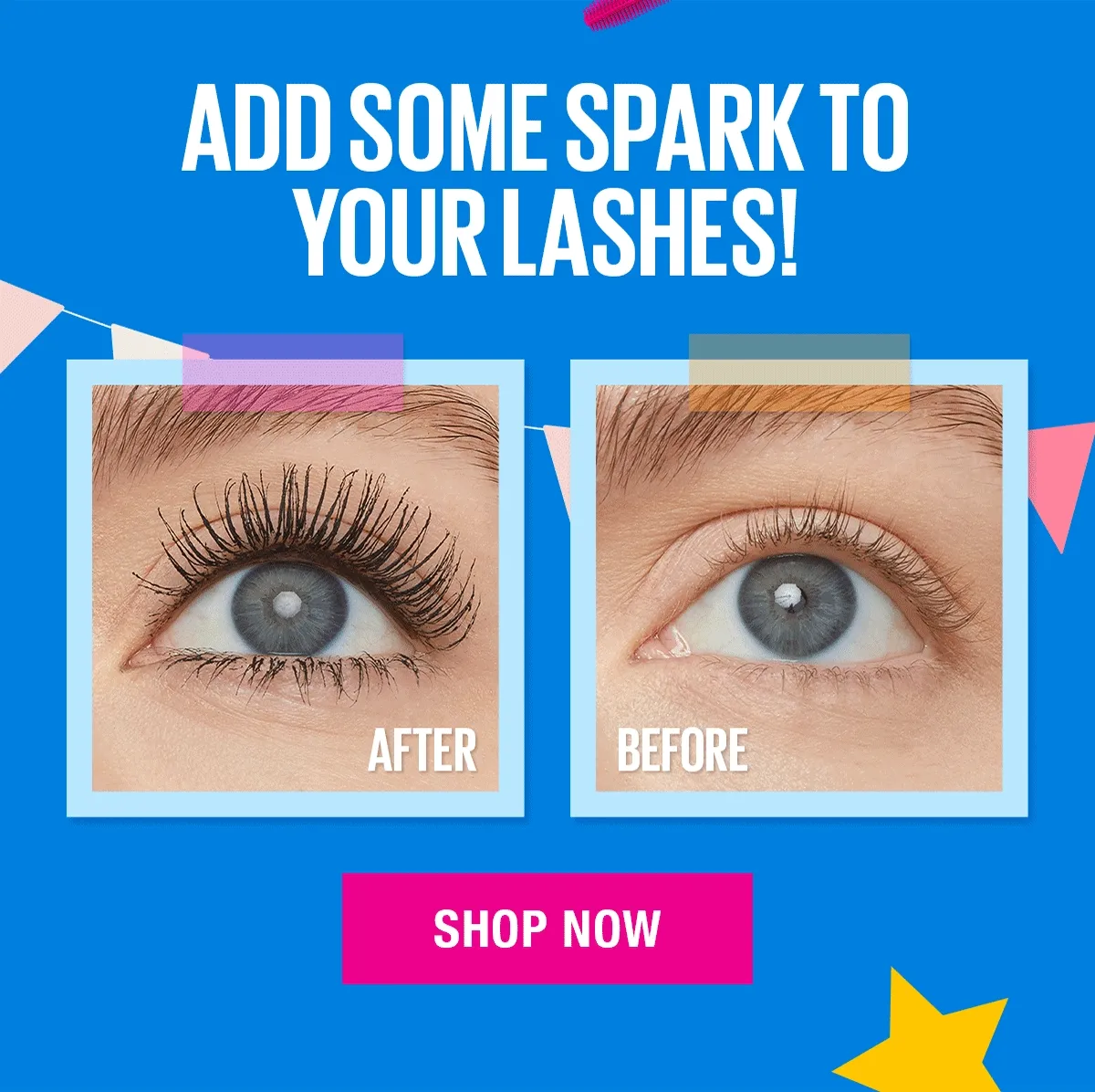 Add some spark to your lashes with Firework Mascara!