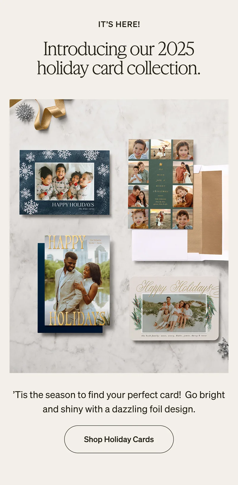 10 Free Holiday Cards + 50% Off Card Upgrades