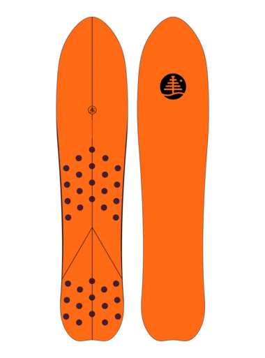 Burton Family Tree Backseat Driver Pow Surfing Snowboard