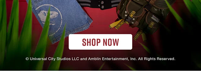 Jurassic Park. The Park Is Open. Shop Now