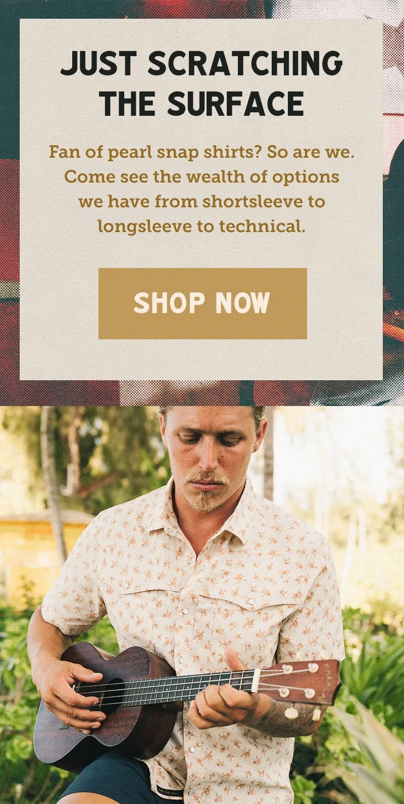 Fan of pearl snap shirts? So are we. Check out the wealth of options we have from shortsleeve to longsleeve to technical.