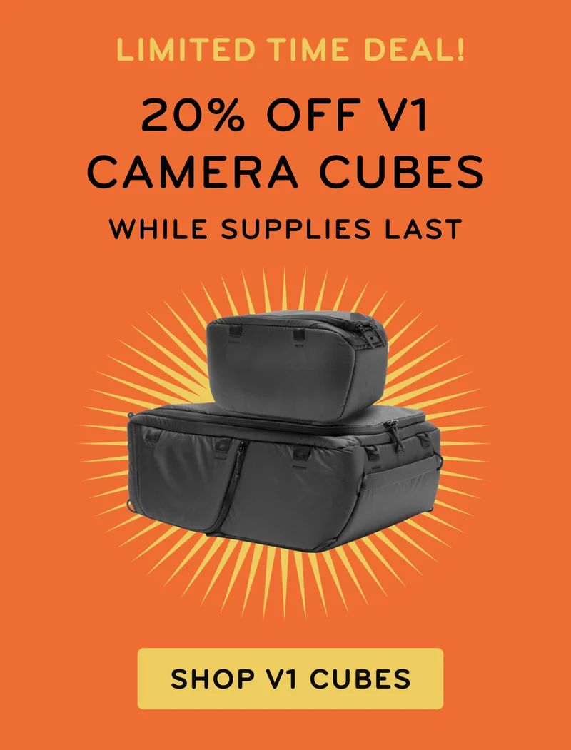 20% off v1 camera cubes