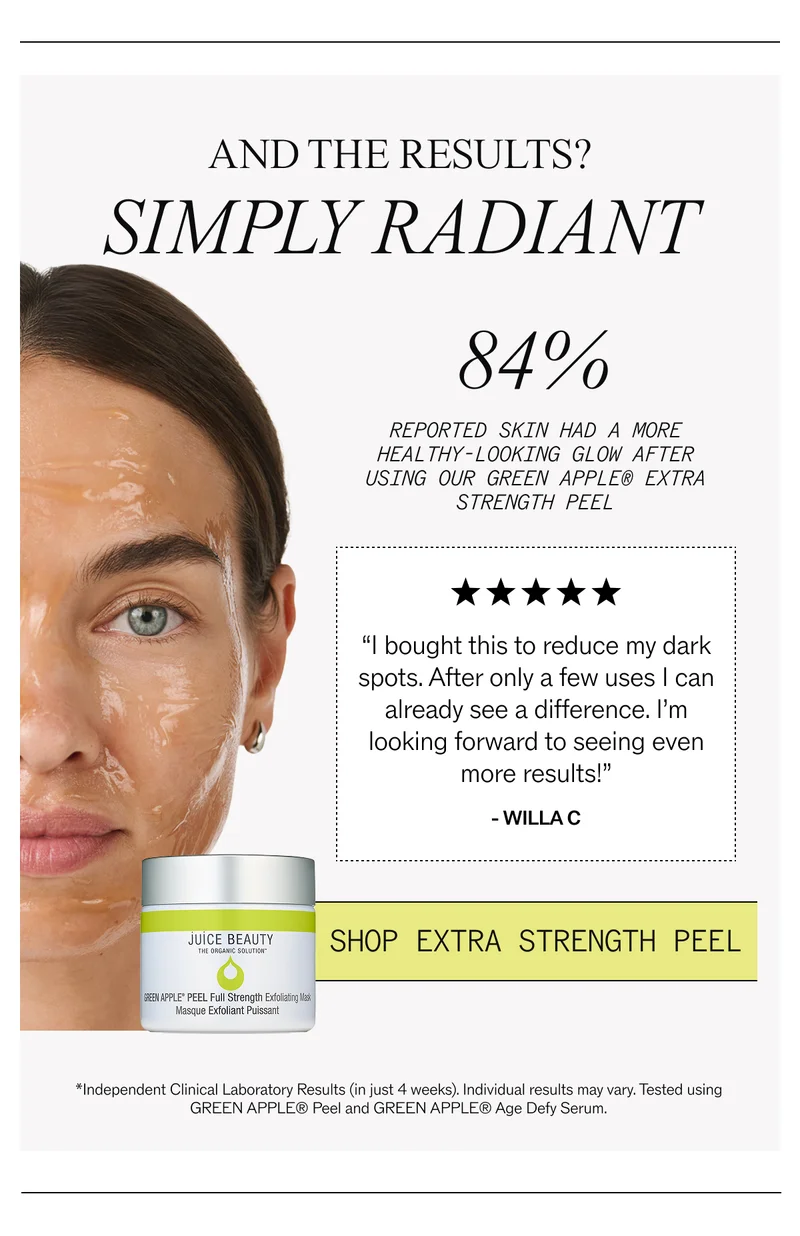 And the results? Simply radiant