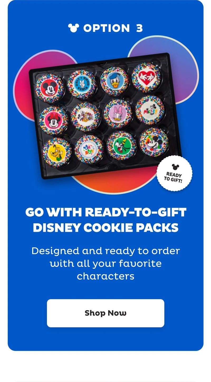 Option 3: Ready-to-Gift Disney Cookie Packs