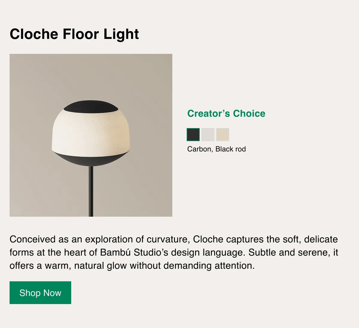 Cloche Floor Light