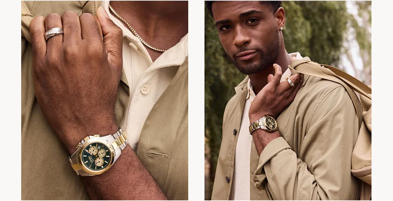 Featuring a 40.5mm stainless steel case and bracelet, Eco-Drive technology, and bold design details.