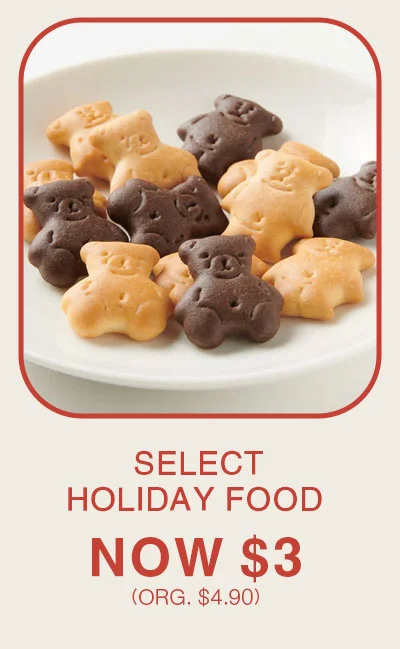Shop Select Holiday Food $3.90