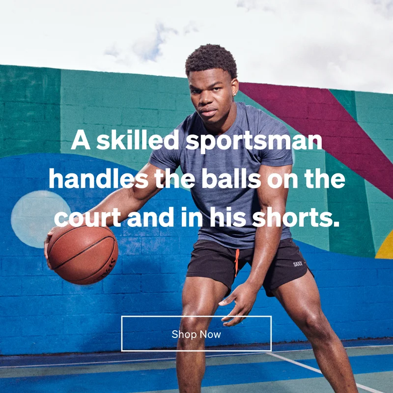 A skilled sportsman handles the balls on the court and in his shorts.