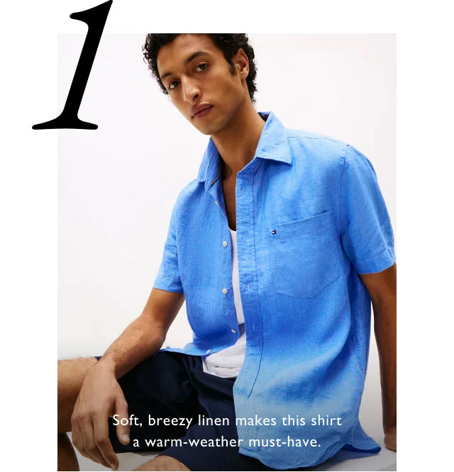 Soft, breezy linen makes this shirt a warm-weather must-have.
