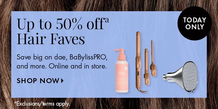50% off Hair Faves