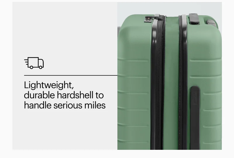 Lightweight, durable hardshell to handle serious miles