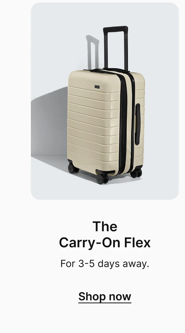 The Carry-On Flex: For 3-5 days away