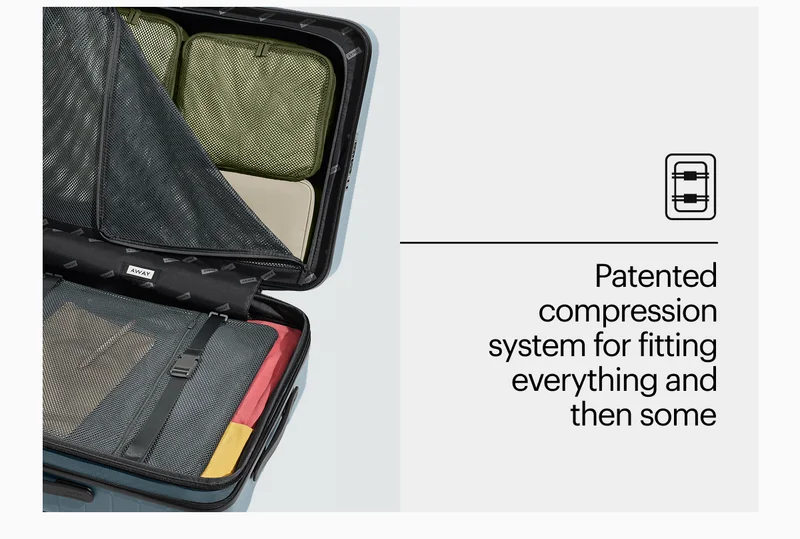 Patented compression system for fitting everything and then some