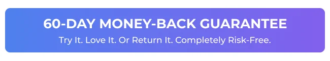 60-day money-back guarantee badge offering risk-free returns
