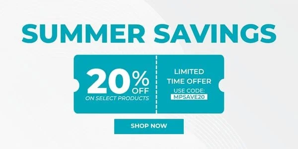 Summer Savings! 20% Off Select Products. Use Code: discount code. Limited Time Offer. Shop Now.