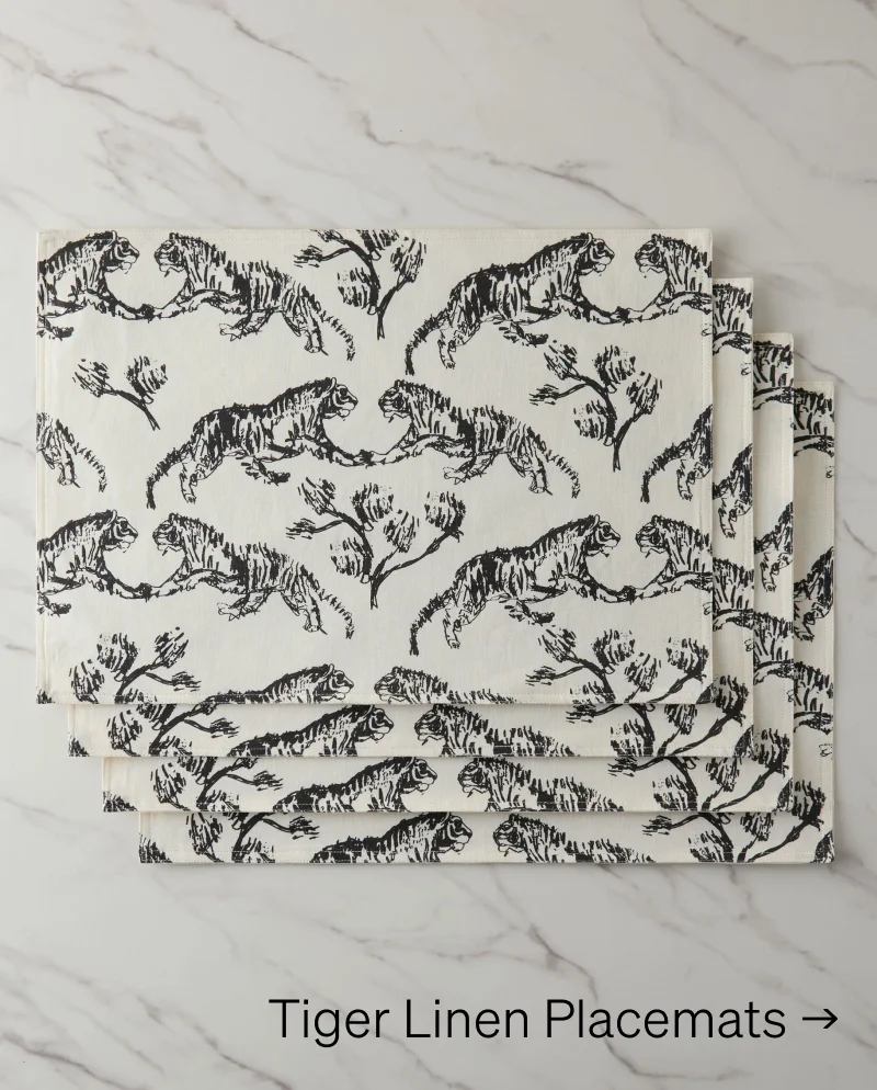Shop Tiger Linen Placemats