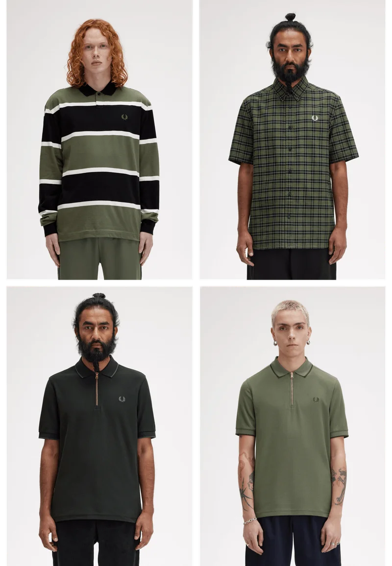 Mens Fred Perry Shirt Collage