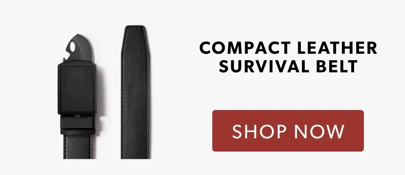 Shop Compact Leather Survival Belt Shop Compact Leather Survival Belt
